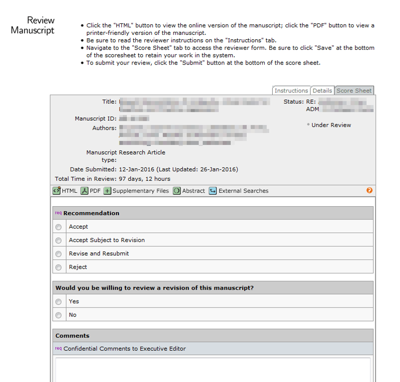 Old Peer Review Form